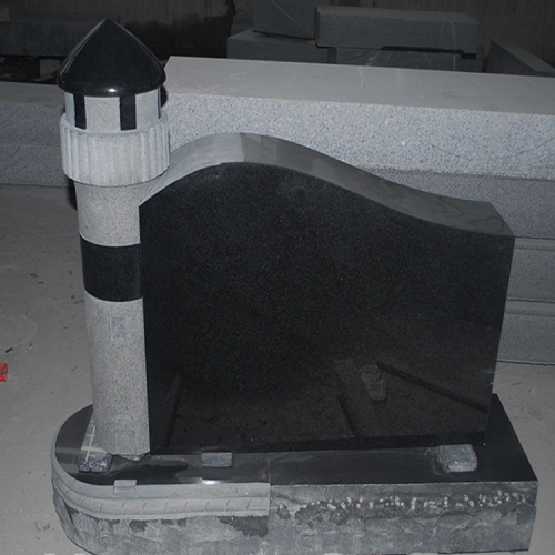 American Style Usa Lite House Granite Headstone Monument