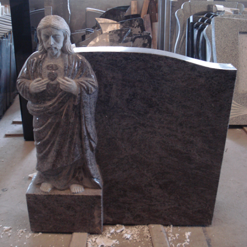 new model jesus upright headstone for sale