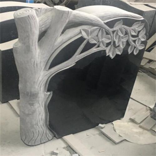 Carved Tree Headstone Grave Marker