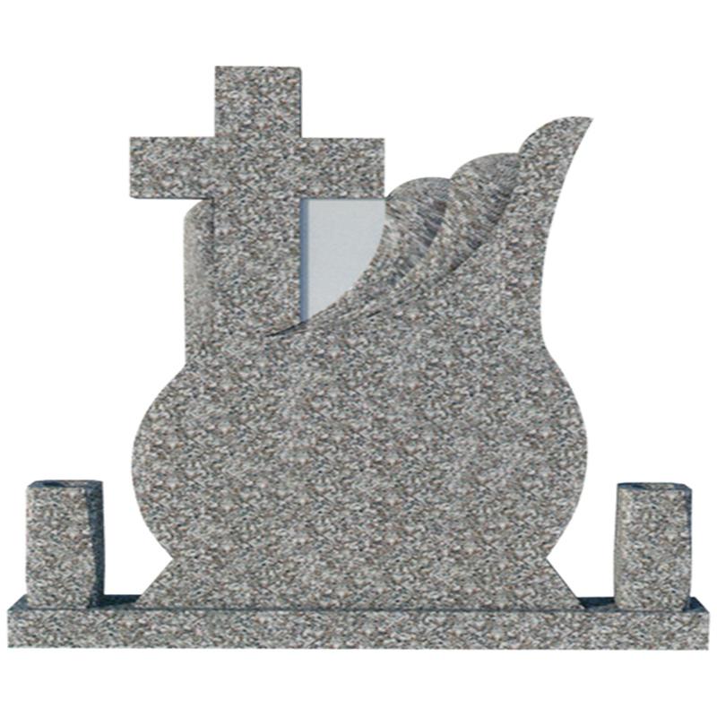 G603 Romania Granite Cross Tombstone