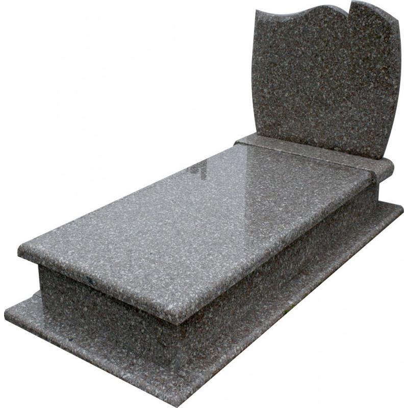 Grey White Granite Tombstone Well Monument for Sale
