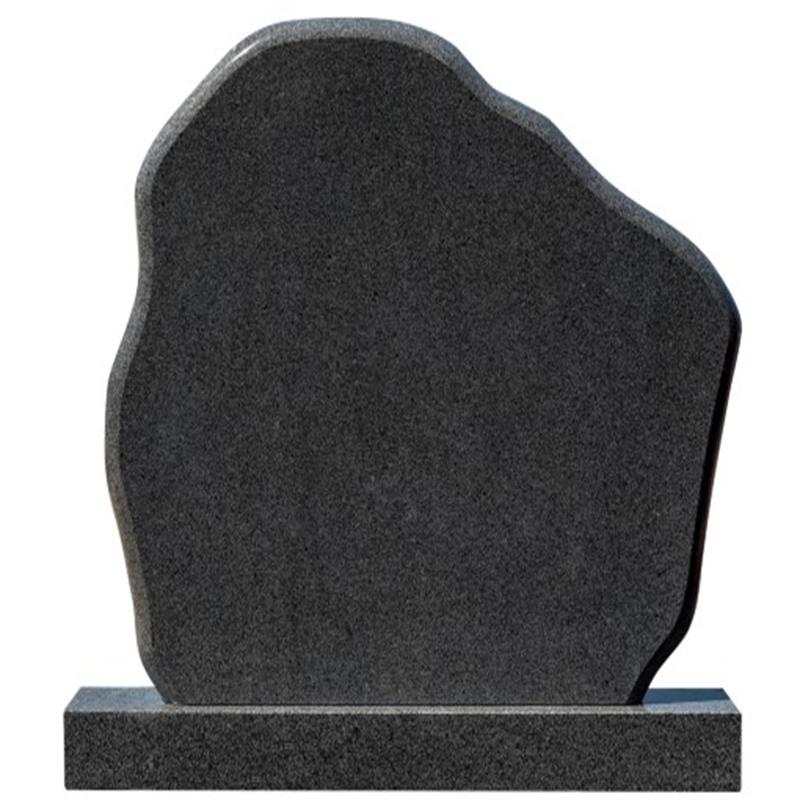 Upright Latvia Black Granite Tombstone Headstone