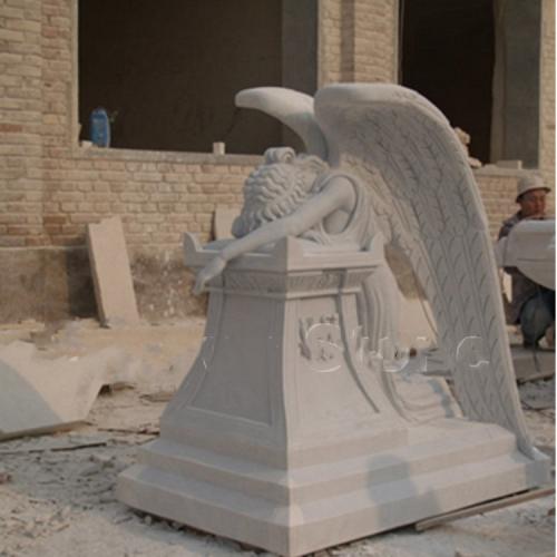 Weeping Crying Angel Headstone Tombstone Monument