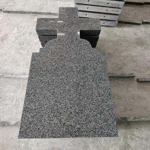Sesame Black China Impala Dark Grey Granite Monument for Romania