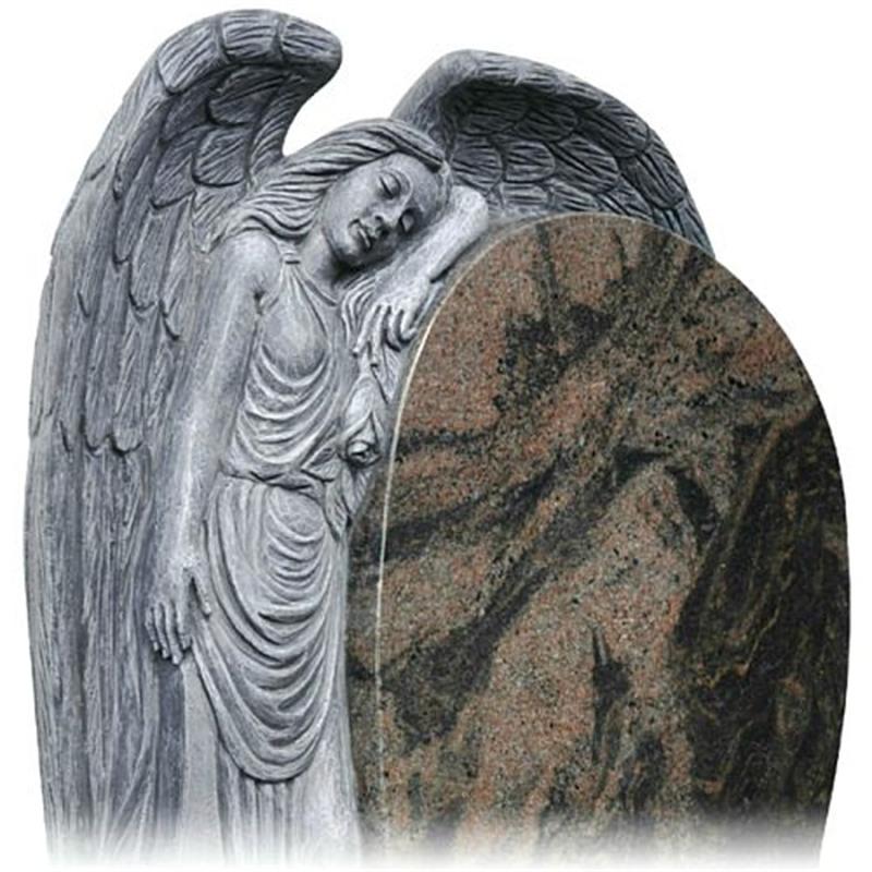 Aurora Granite Celtic Moon Headstone Memorial