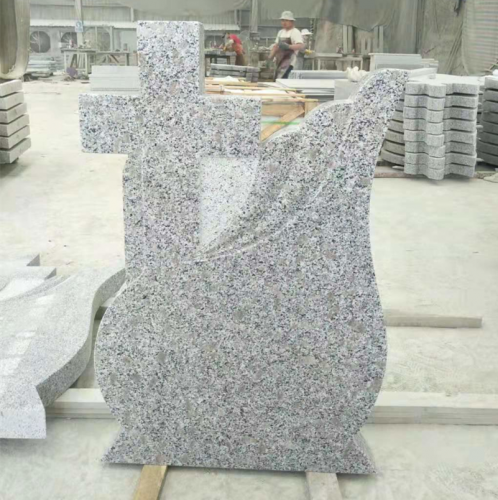 G383 Pearl Flower Granite Romania Monument Headstone