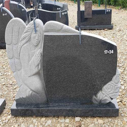 Lithuania Angel Granito Paminklas Granite Headstone