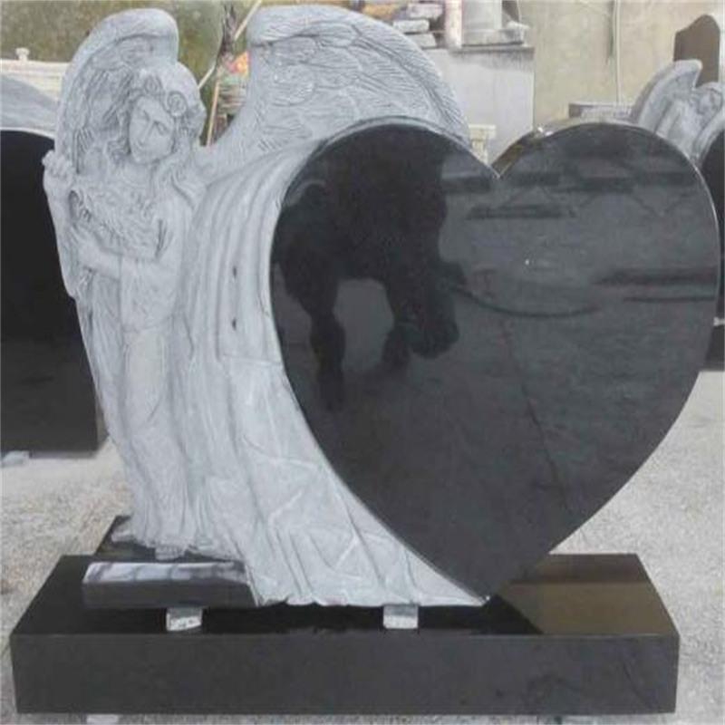 Angel Headstone Well Heart Headstone Engraving
