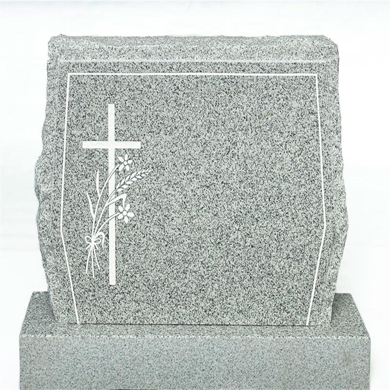 Engraving Absolute Black Granite Headstone Norway Tombstone