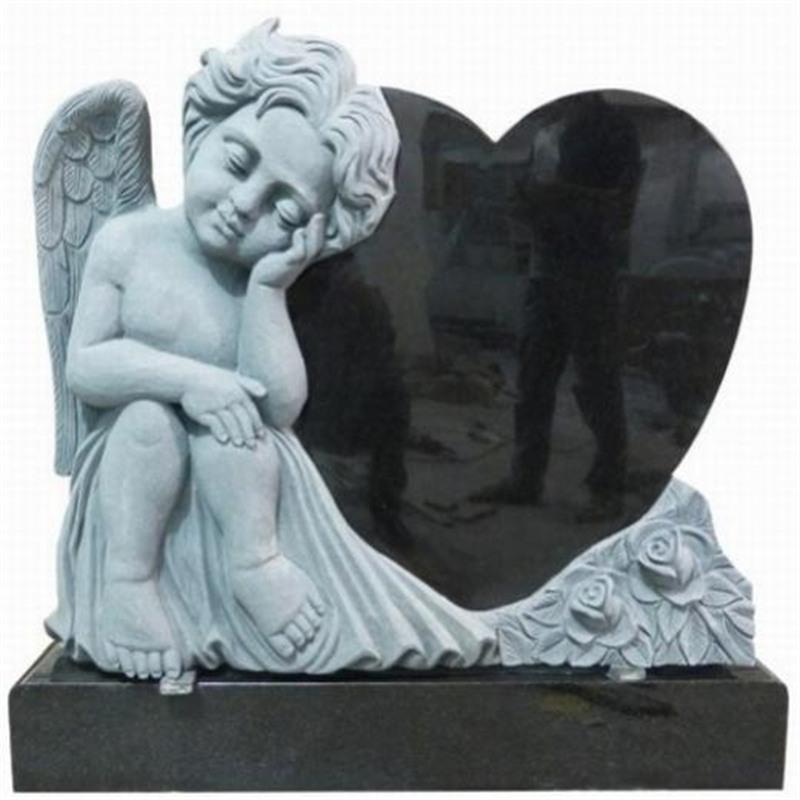Angel Headstone Well Heart Headstone Engraving