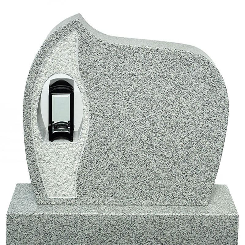 Bianco Crystal Granite Upright Headstone Monument Memorials