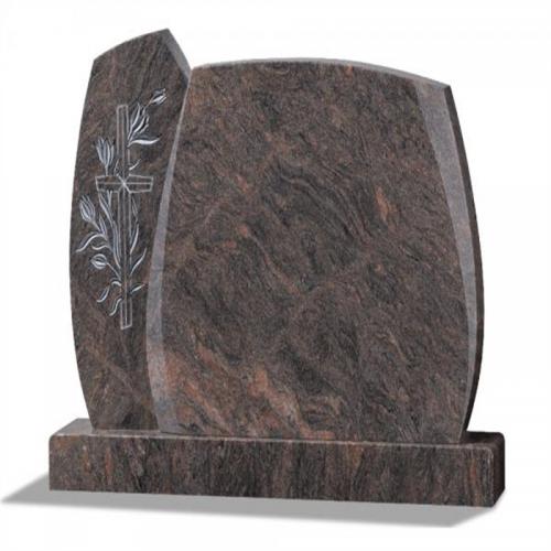 German Granite Tombstone Aurora Red Headstone