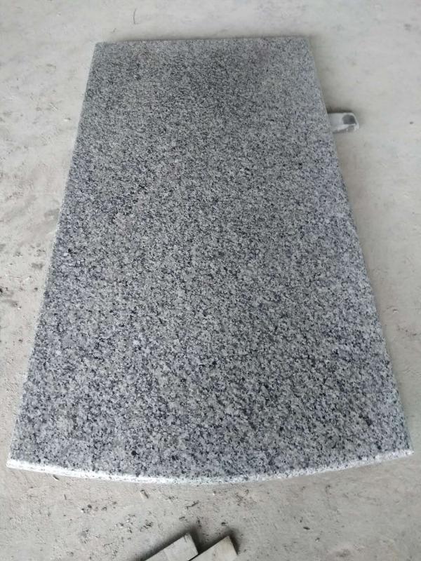New Swan White Granite Tombstone Polished Grey Granite Monument factory price
