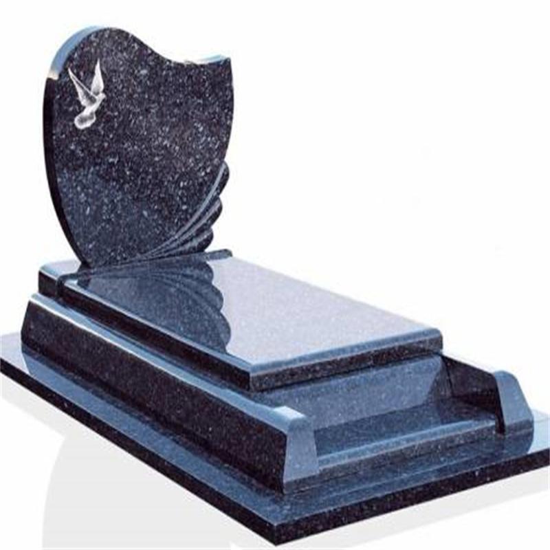 Custom Belgium Tombstone Bahama Blue Granite Monuments Tombstones