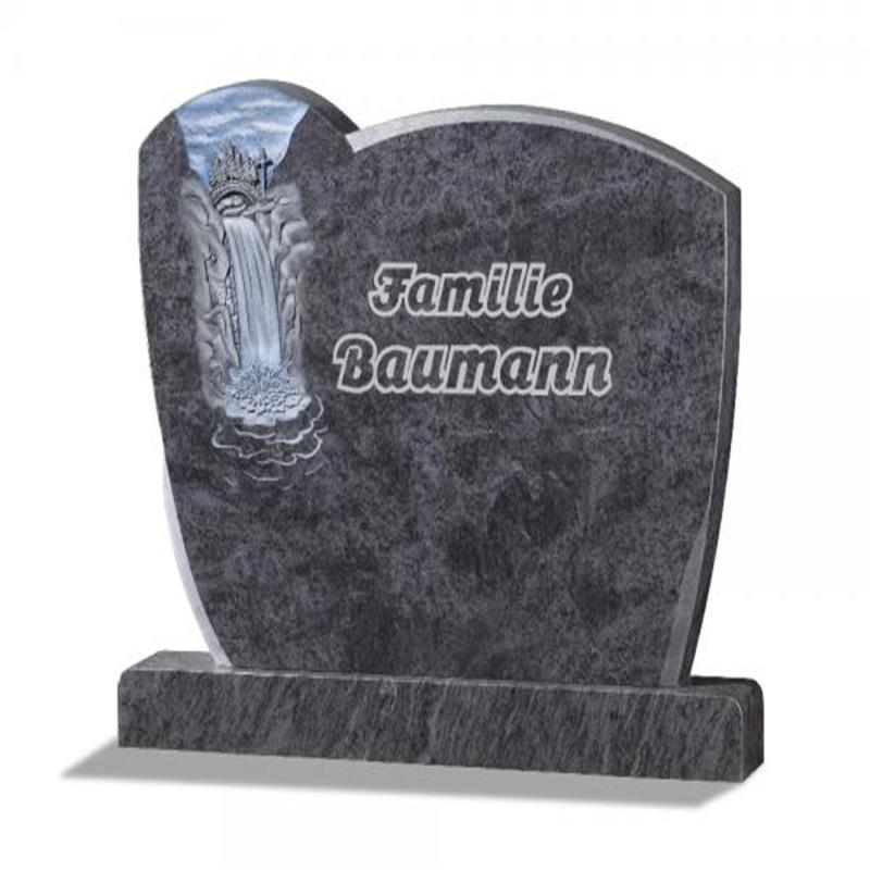 Granite Book Headstone Bahama Blue Tombstone Headstone
