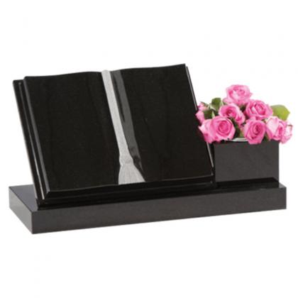 Black Granite Cremation Memorials Headstone Book