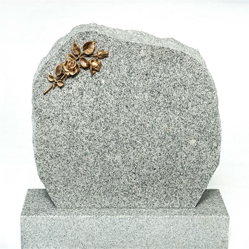 Bianco Crystal Granite Upright Headstone Monument Memorials