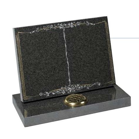 Granite book tablet is part polished cremation memorials