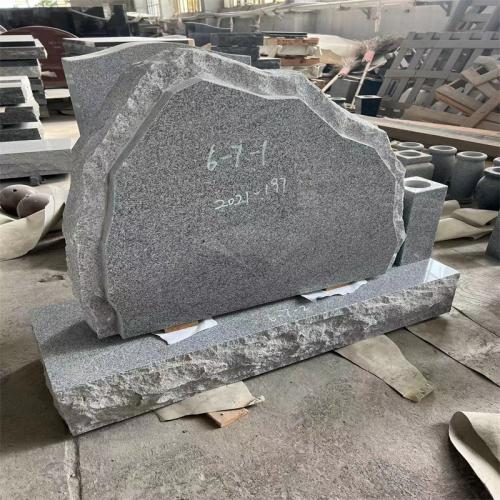 Bianco White Granite Upright Headstone Granite Engraving