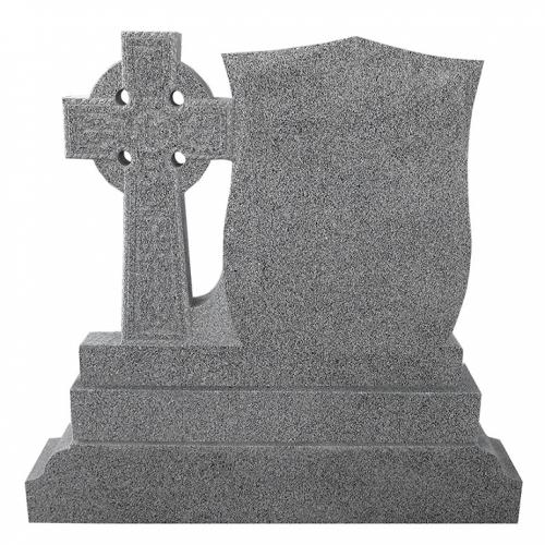 G603 Grey Granite Celtic Cross Headstone for Ireland