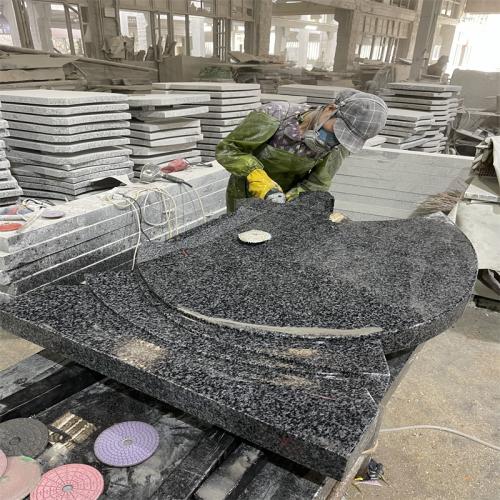 New Pangda Dark G654 Headstone Granite Grey Monument