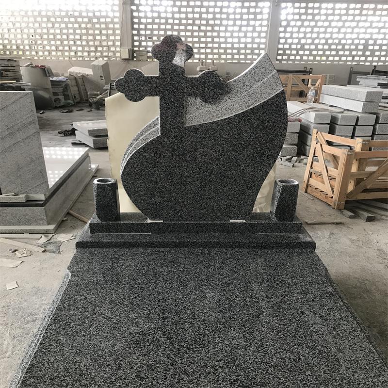 New Pangda Black G654 Granite Monument for Romania