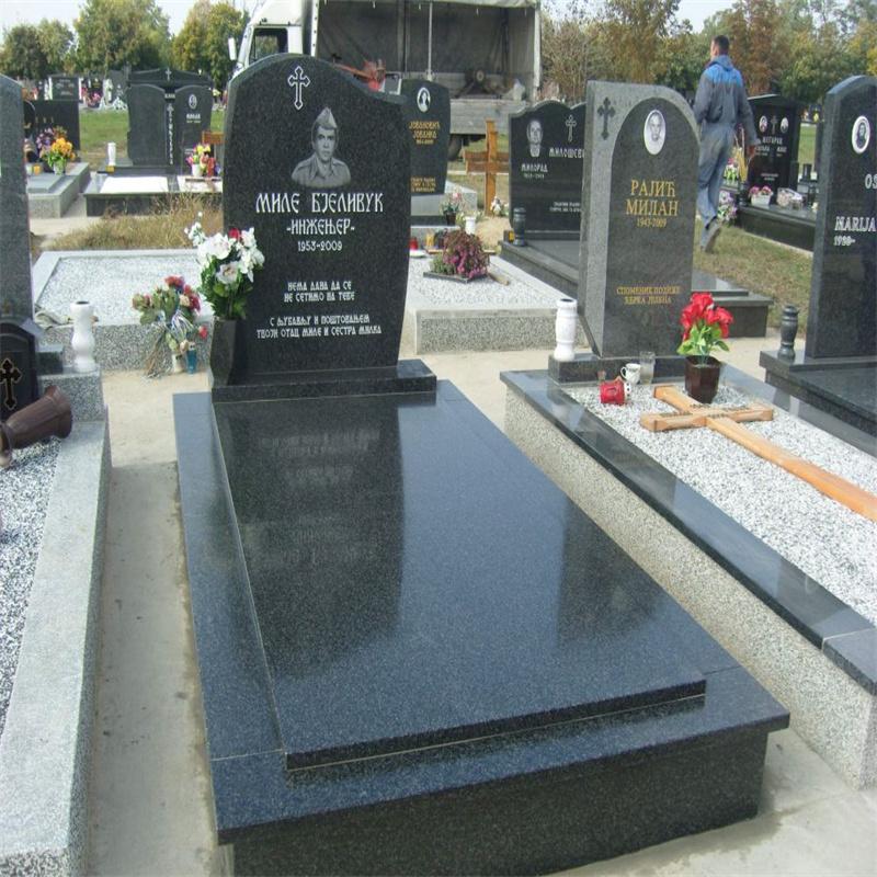Serbia Black Tombstone Impala Black Granite Monument