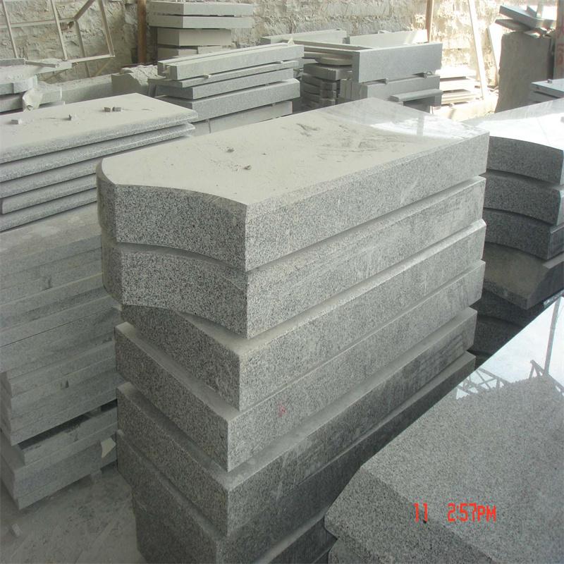 G603 Bianco Grey Granite Tombstone Monument Israel Style