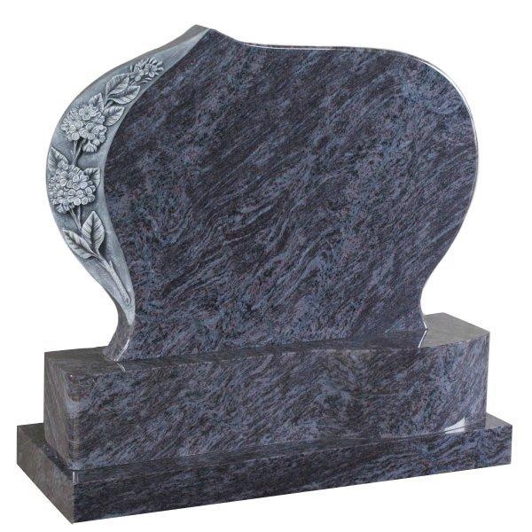 Australia Double Full Monument Dark Granite Tombstone