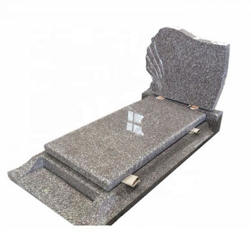 Customized G664 Cheap Brown Granite tombstone, French style tombstone, monuments