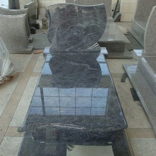 Bahama Blue Granite European Style Tombstones