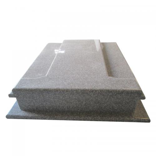 G664 Granite Grave Monument Slab With Hungarian Tombstone