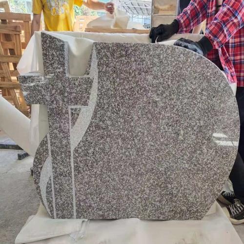 Dark Red Poland New G664 Granite Tombstone in Cheap prices
