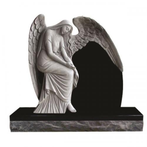 Absolute Jet Black granite monument and tombstone