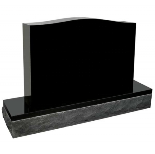 Cheapest stone black granite tombstone upright headstone for wholesale