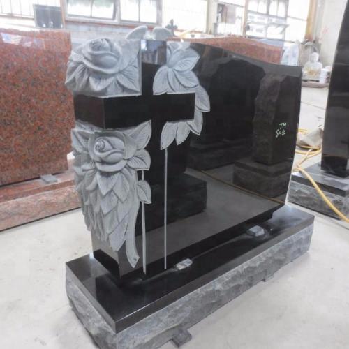 High Quality China Black Granite Monument Modern Tombstone Designs Cheap Tombstone Prices