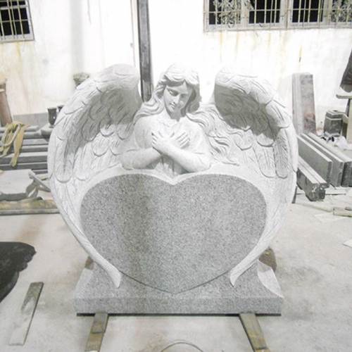 Best Design Custom Size Angel Granite Tombstone