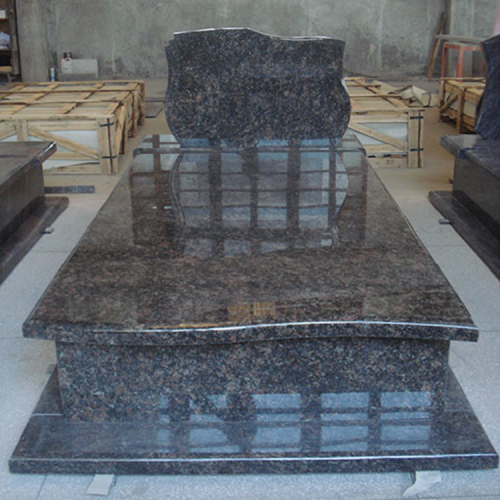 Poland Monument Dark Color Granite,Tan Brown Granite Headstone