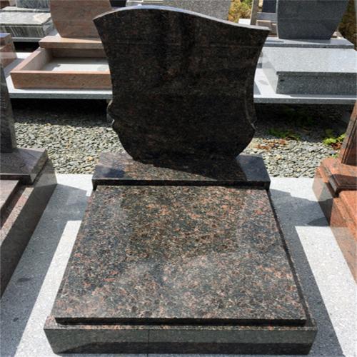 Tan Brown Granite Tombstone Headstone Monuments