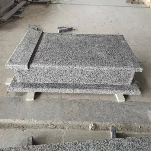 Poland Style Tombstone Blue Swan Blue White Granite Monument Headstone