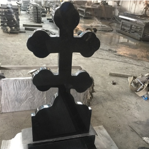 Absolute Black Granite Cross Tombstones and Monuments