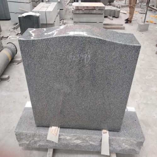 Upright Sesame White G603 Granite Memorial for Usa