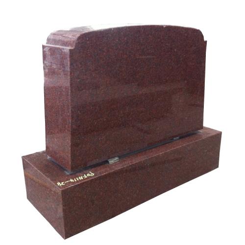 Cemetery usage American style Imperial red granite blank upright headstone