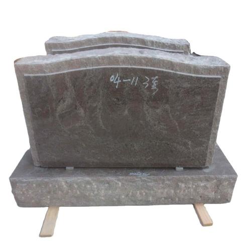 Chinese Paradiso Multicolor Purple Granite Tombstone Monument Uprights Headstone