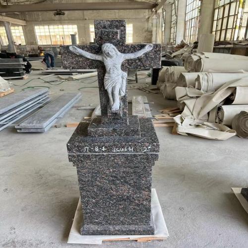 Granite Pedestal Jesus Cremation Gravestone